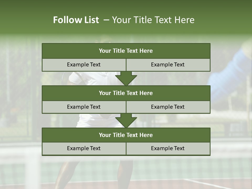 Health Lifestyle Green PowerPoint Template