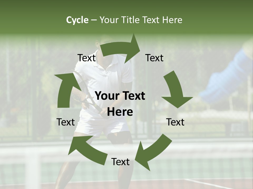 Health Lifestyle Green PowerPoint Template