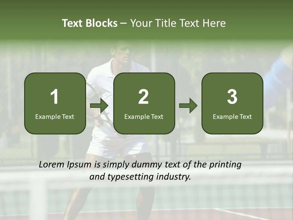 Health Lifestyle Green PowerPoint Template