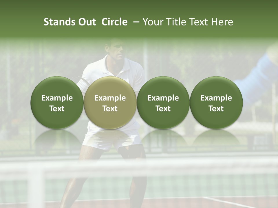 Health Lifestyle Green PowerPoint Template