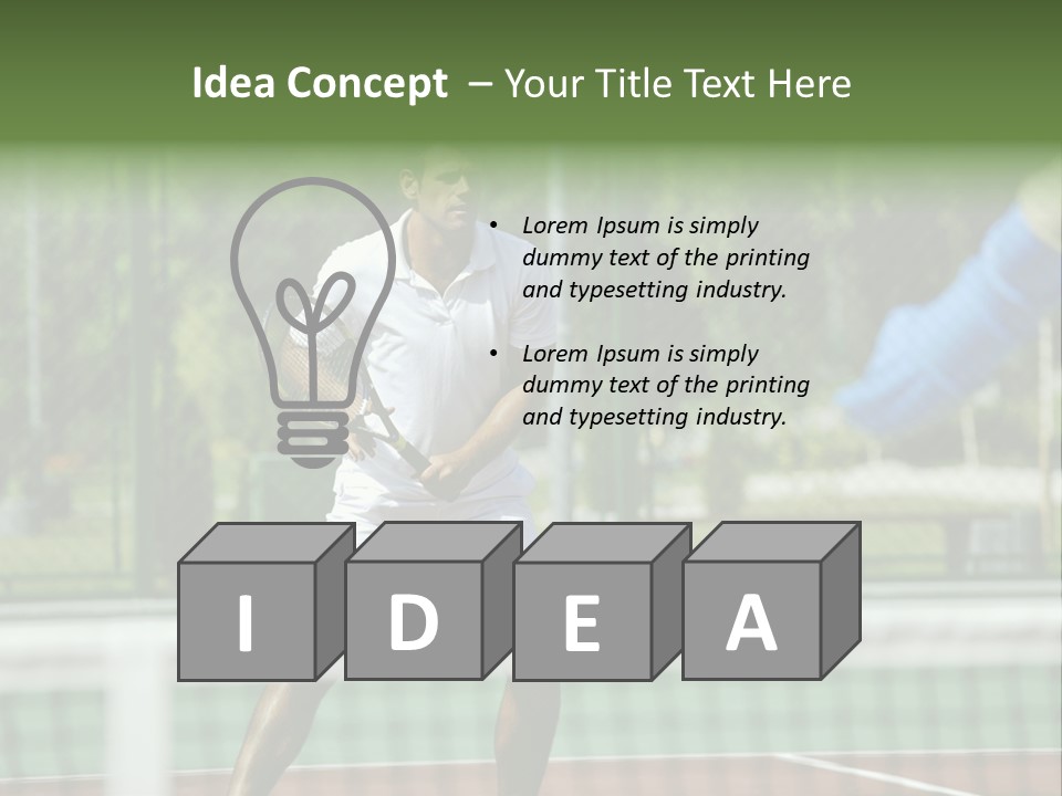 Health Lifestyle Green PowerPoint Template