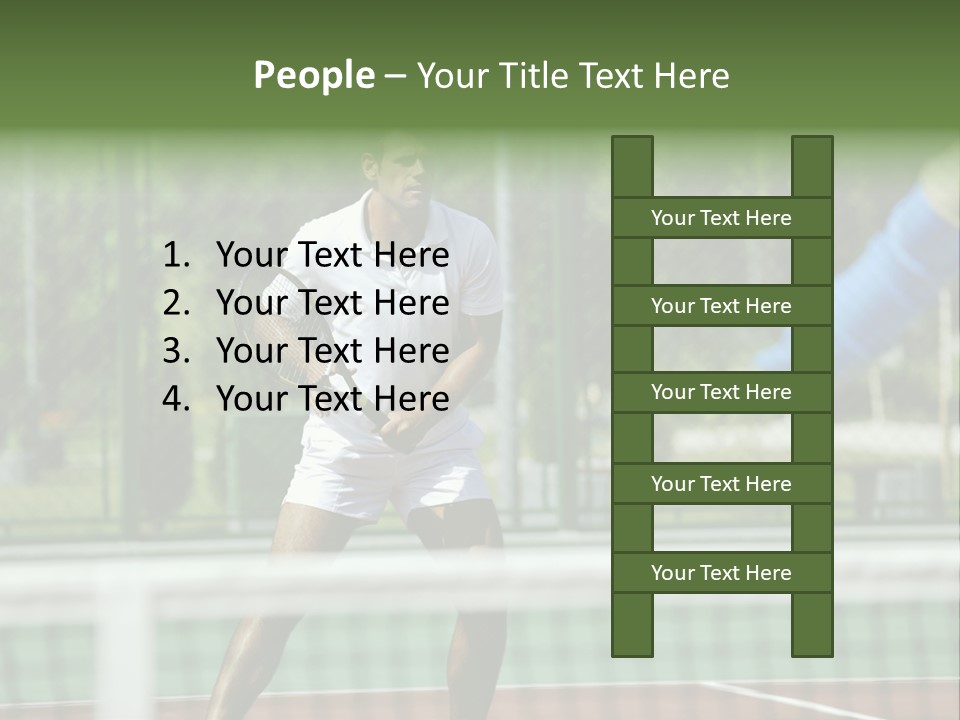 Health Lifestyle Green PowerPoint Template