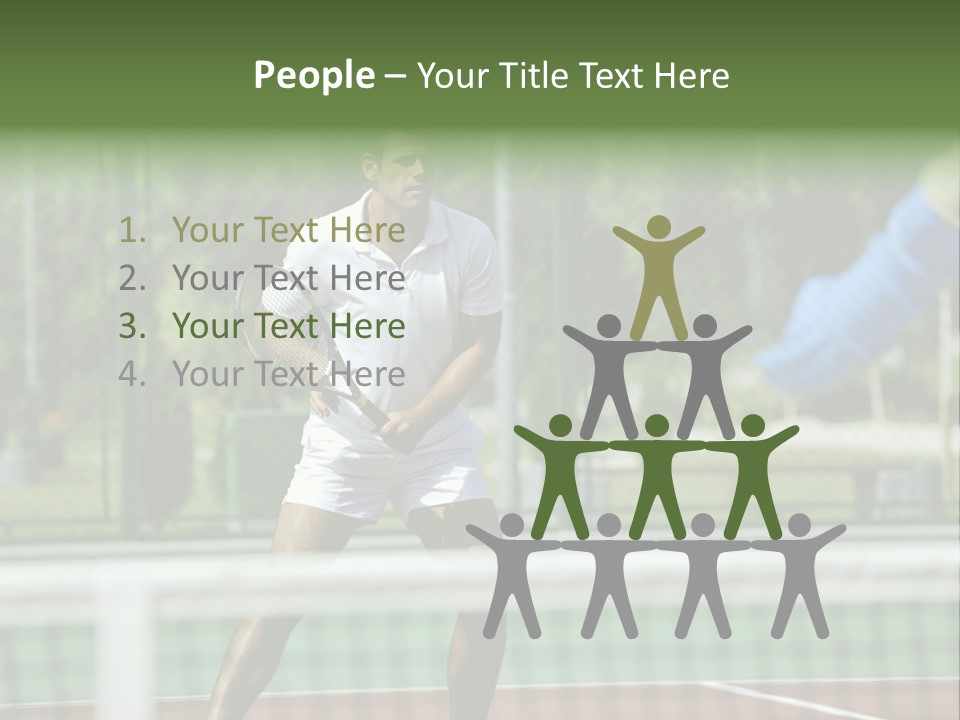 Health Lifestyle Green PowerPoint Template