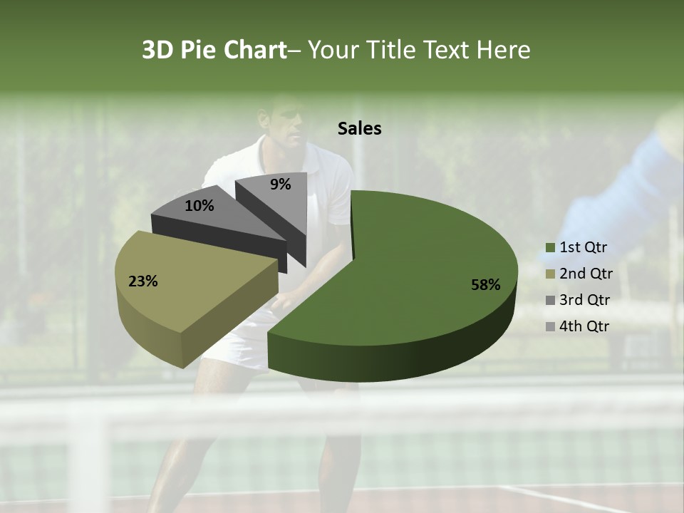Health Lifestyle Green PowerPoint Template
