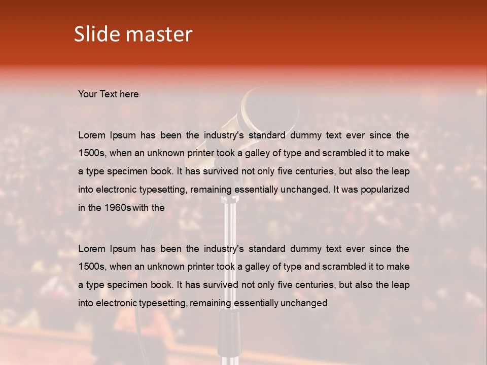 Event Lecturer Seat PowerPoint Template