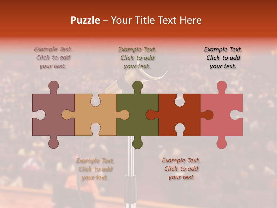 Event Lecturer Seat PowerPoint Template