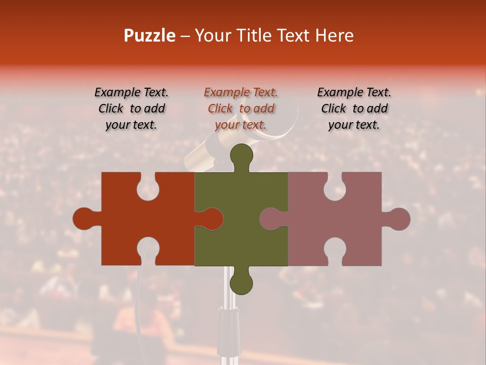 Event Lecturer Seat PowerPoint Template