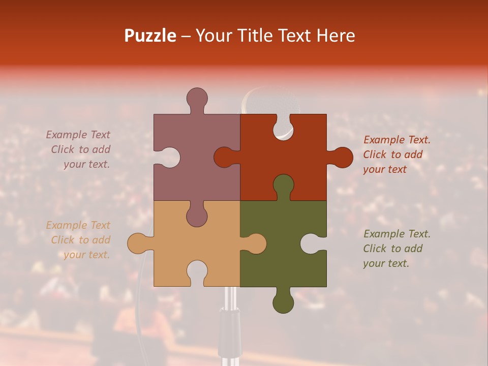 Event Lecturer Seat PowerPoint Template