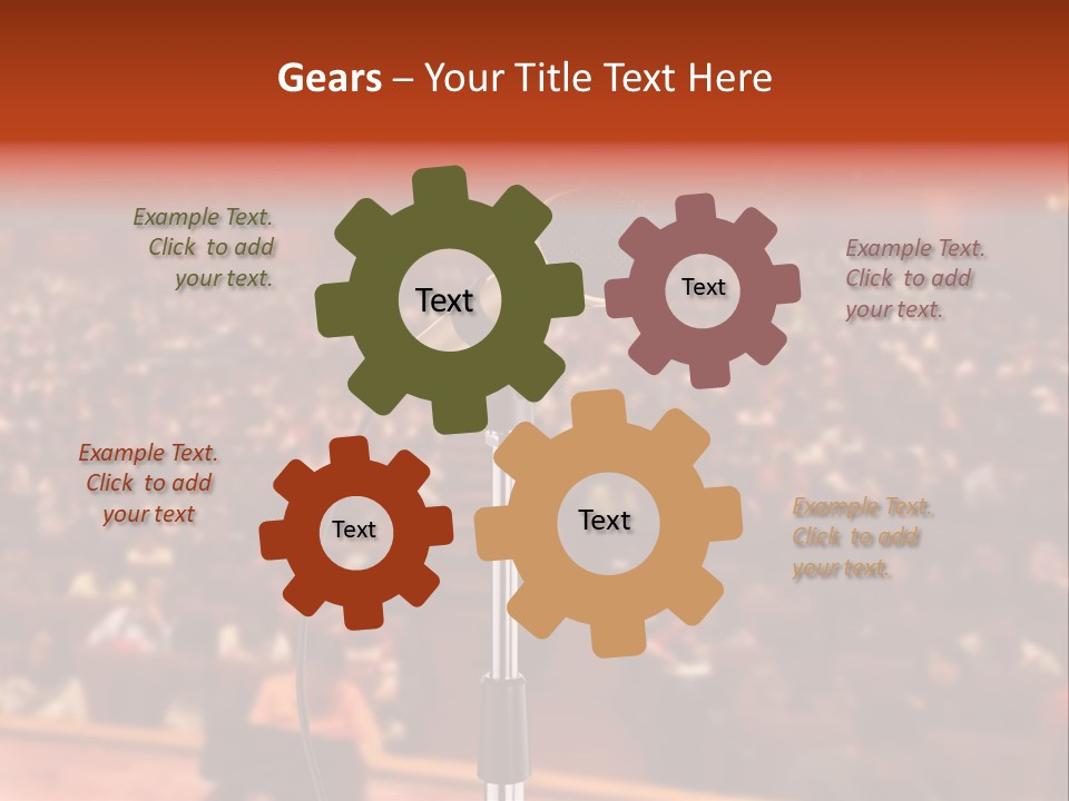 Event Lecturer Seat PowerPoint Template