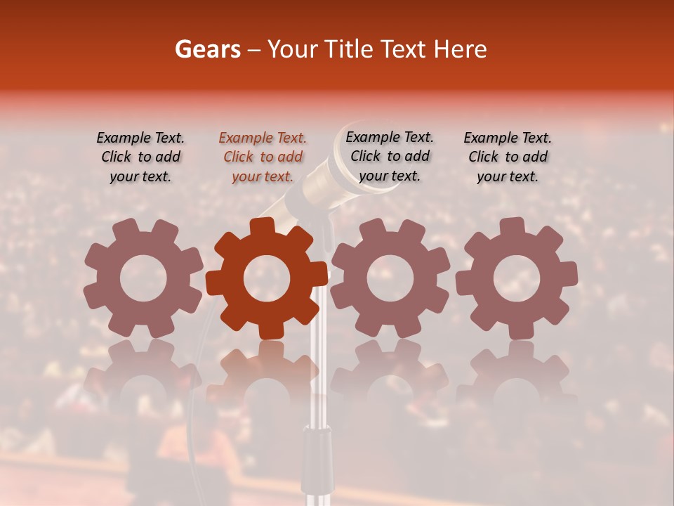 Event Lecturer Seat PowerPoint Template