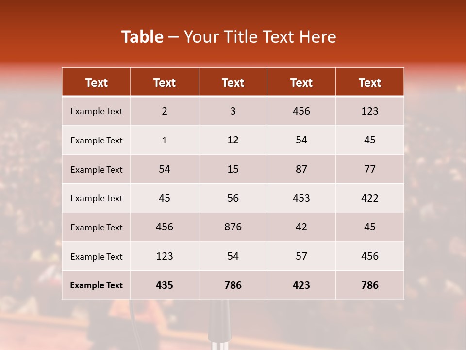 Event Lecturer Seat PowerPoint Template
