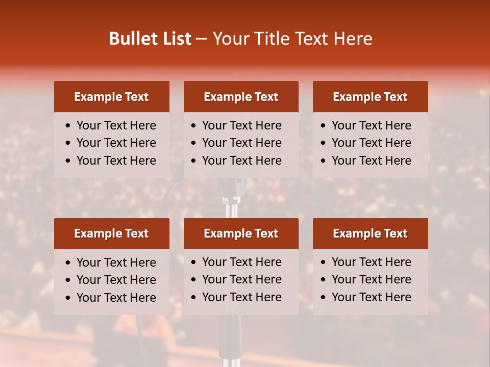 Event Lecturer Seat PowerPoint Template