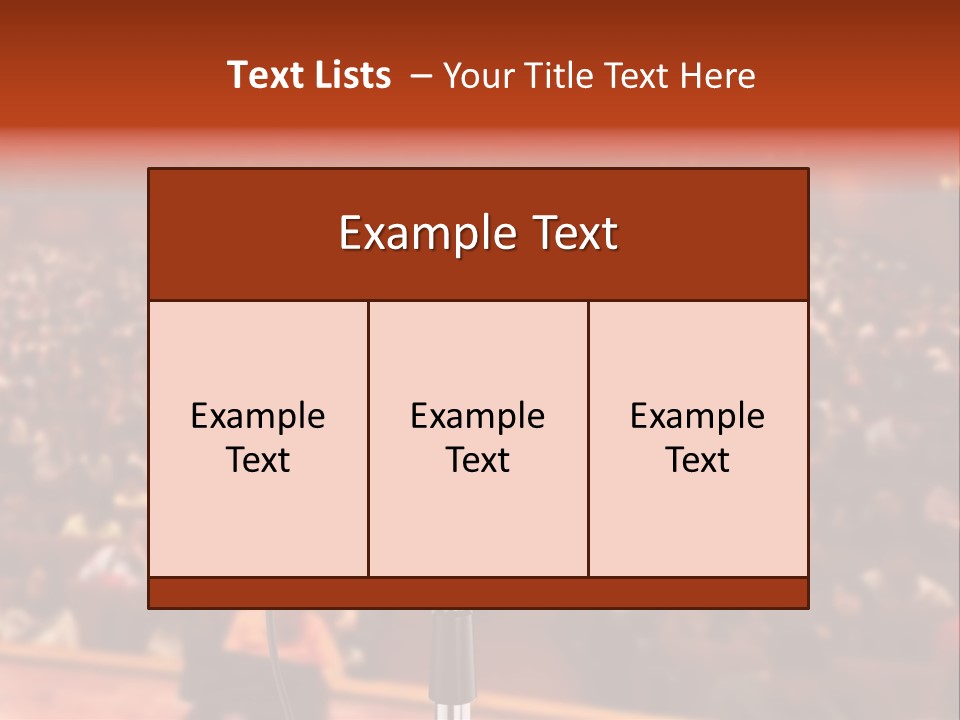 Event Lecturer Seat PowerPoint Template