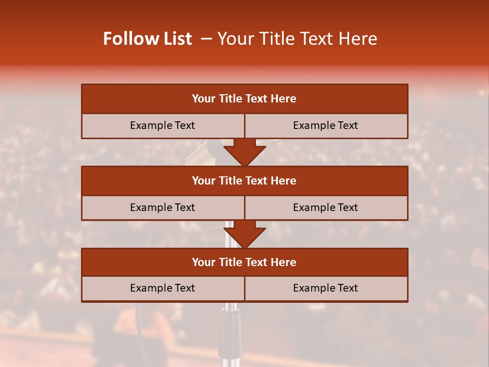 Event Lecturer Seat PowerPoint Template