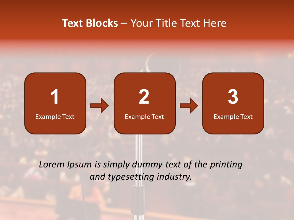 Event Lecturer Seat PowerPoint Template