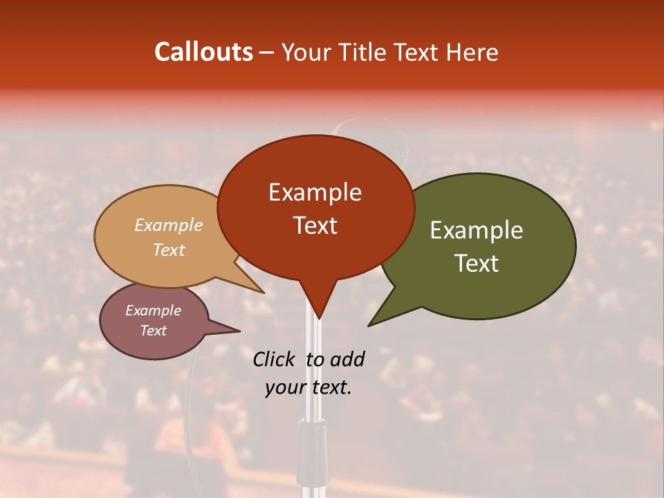 Event Lecturer Seat PowerPoint Template
