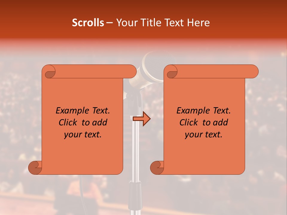 Event Lecturer Seat PowerPoint Template