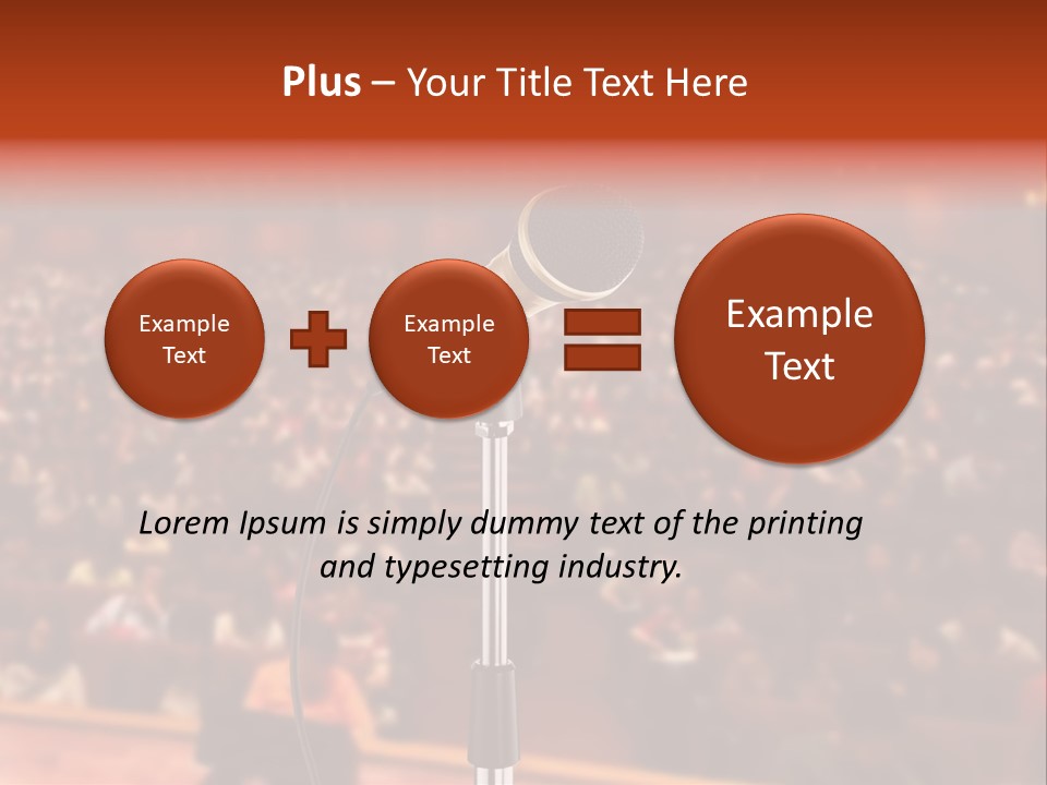 Event Lecturer Seat PowerPoint Template