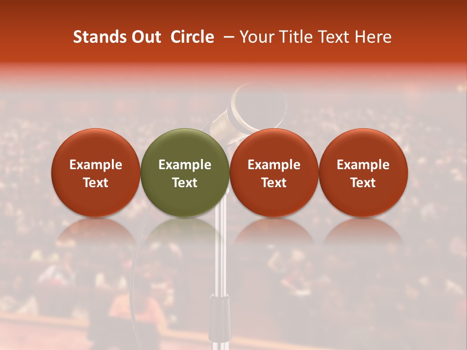 Event Lecturer Seat PowerPoint Template