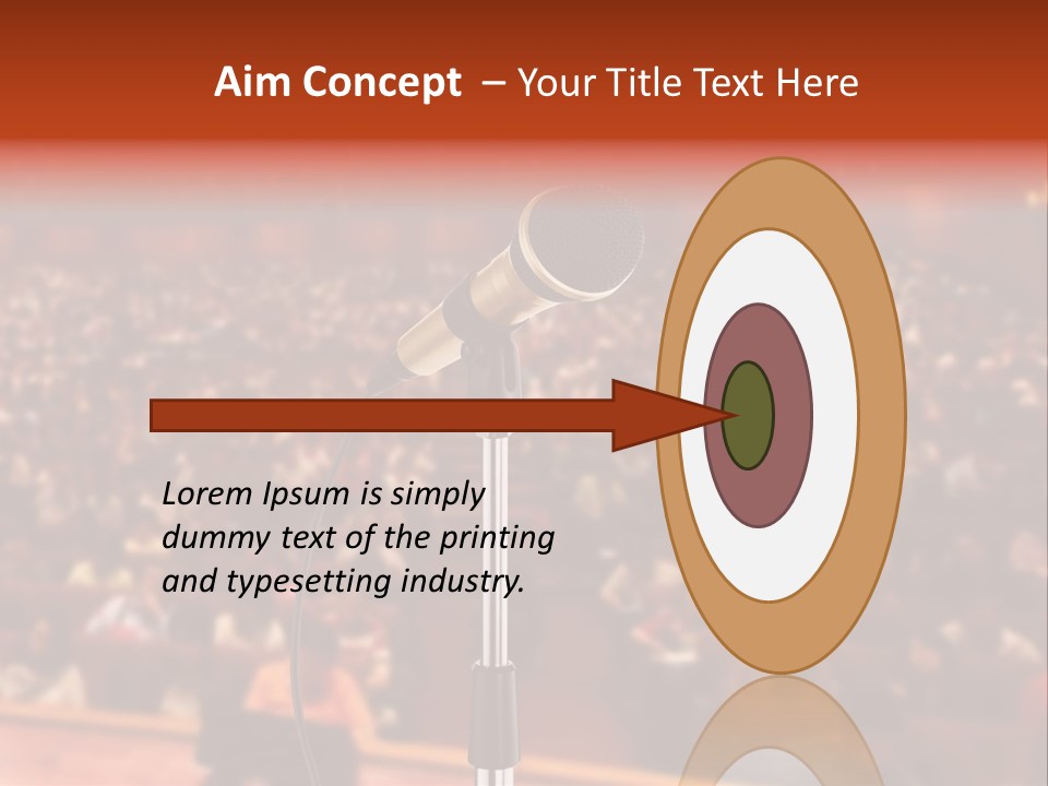 Event Lecturer Seat PowerPoint Template