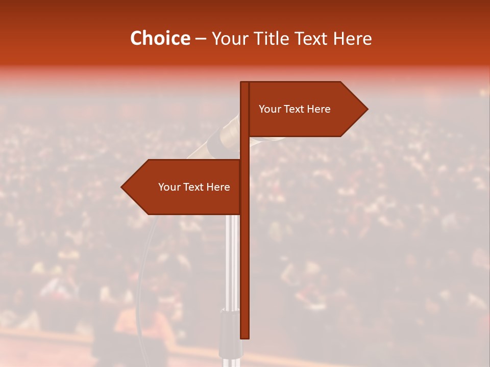 Event Lecturer Seat PowerPoint Template