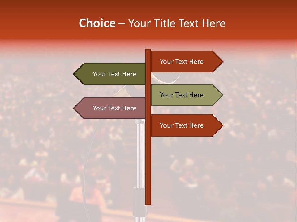 Event Lecturer Seat PowerPoint Template