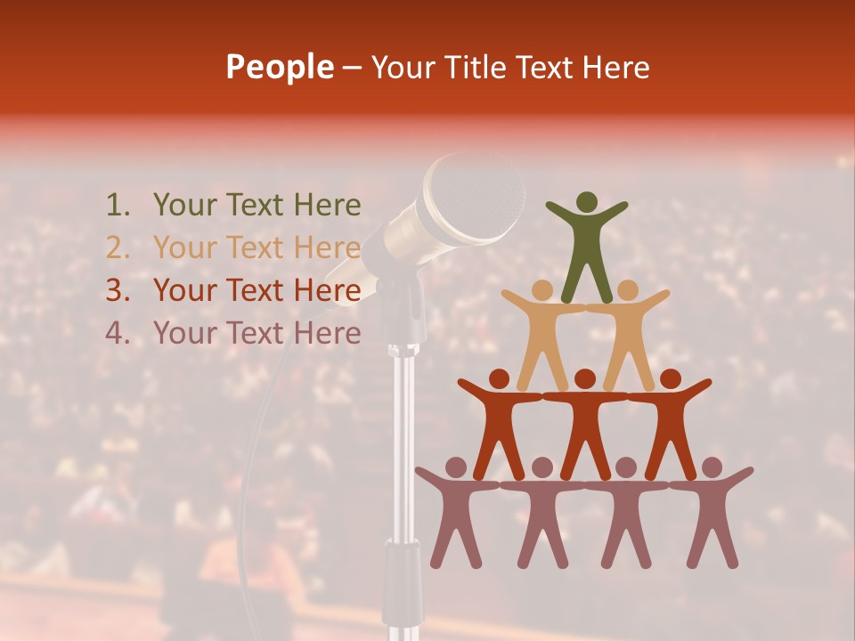 Event Lecturer Seat PowerPoint Template