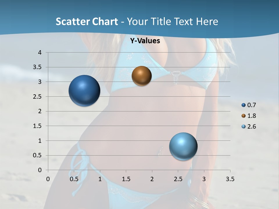 Swimwear Alluring Bare PowerPoint Template