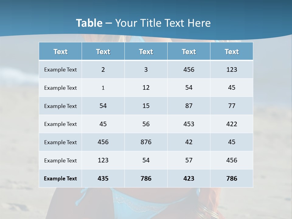 Swimwear Alluring Bare PowerPoint Template