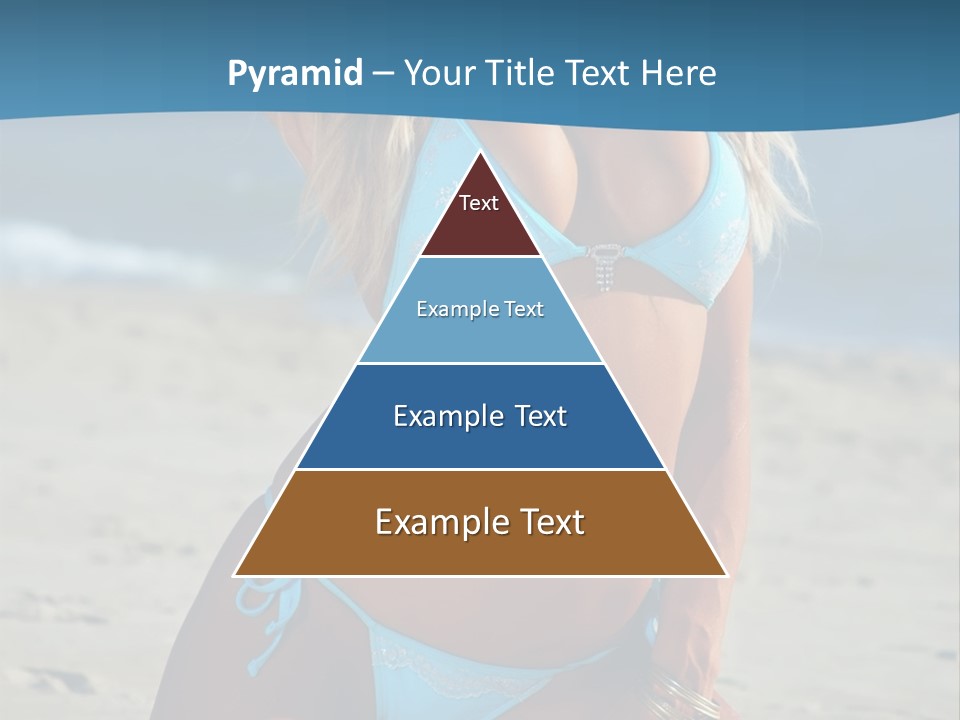 Swimwear Alluring Bare PowerPoint Template
