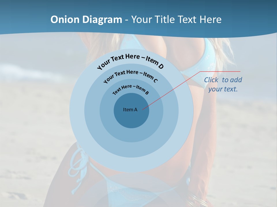 Swimwear Alluring Bare PowerPoint Template