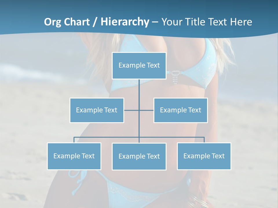 Swimwear Alluring Bare PowerPoint Template