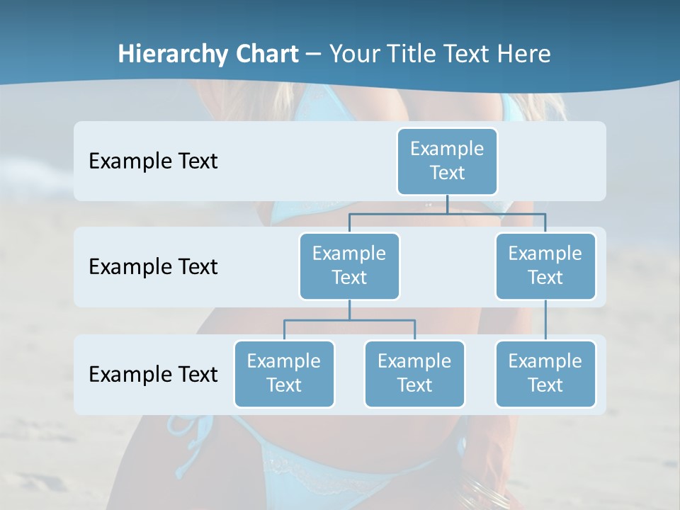 Swimwear Alluring Bare PowerPoint Template