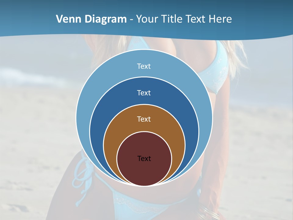 Swimwear Alluring Bare PowerPoint Template