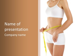 Losing Female Weightloss PowerPoint Template