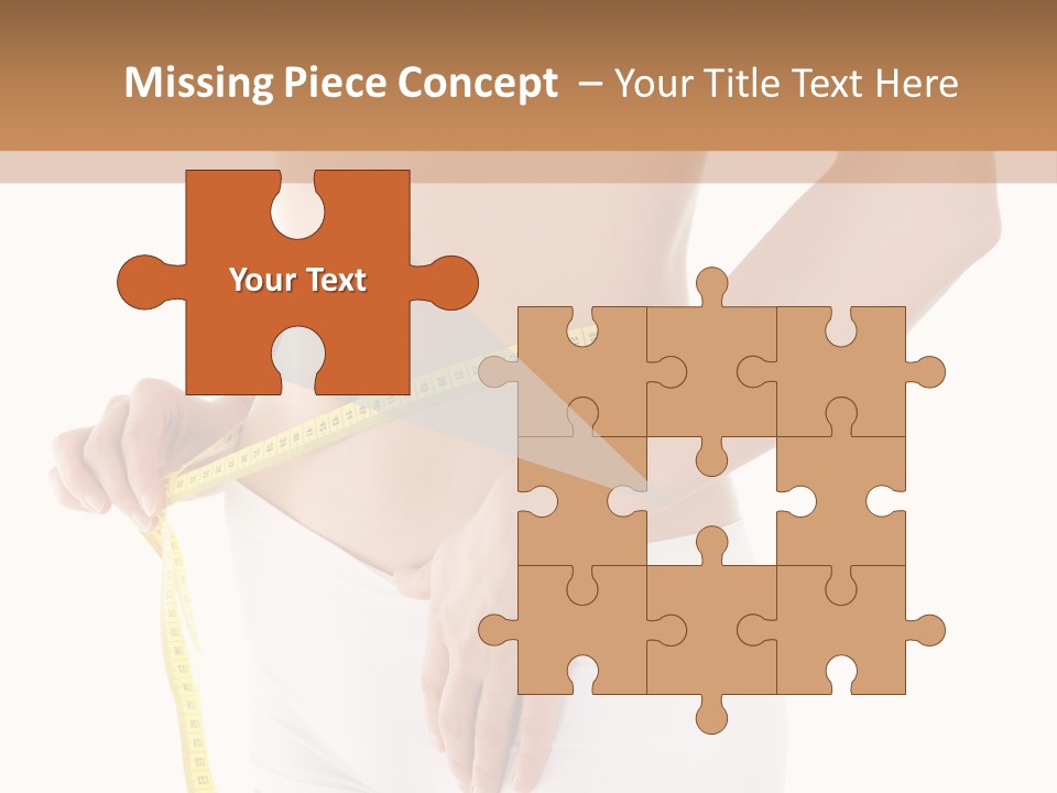 Losing Female Weightloss PowerPoint Template