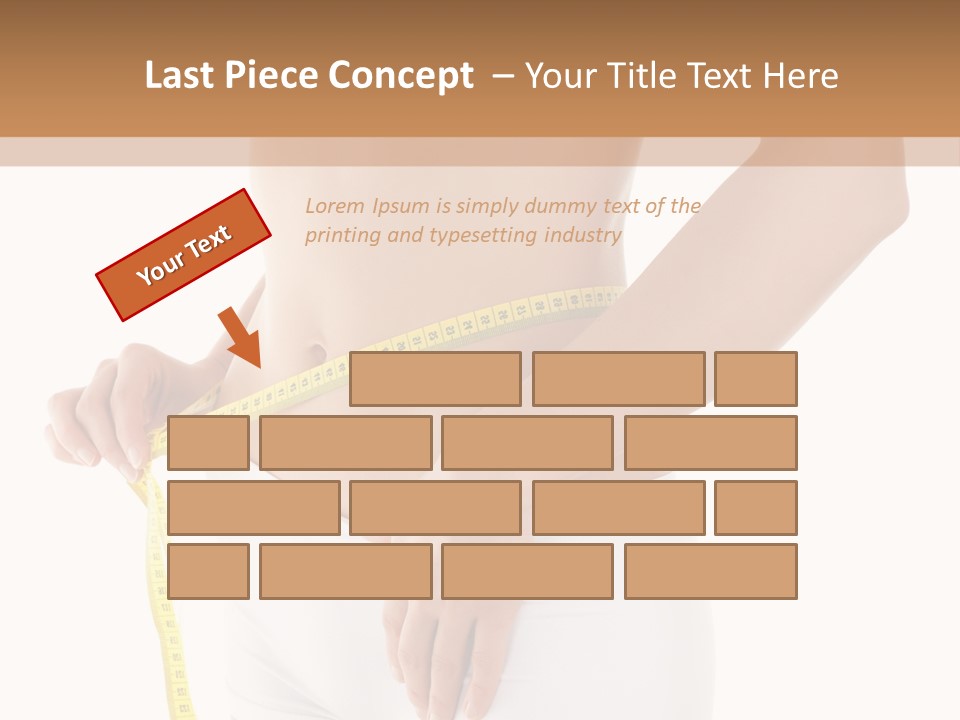 Losing Female Weightloss PowerPoint Template
