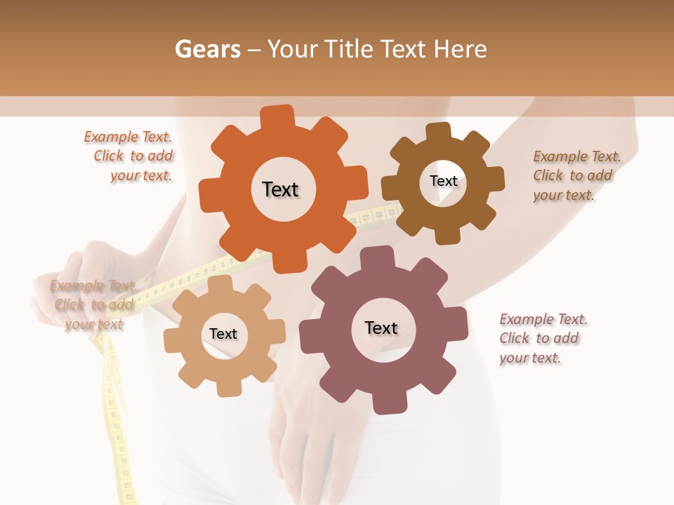 Losing Female Weightloss PowerPoint Template