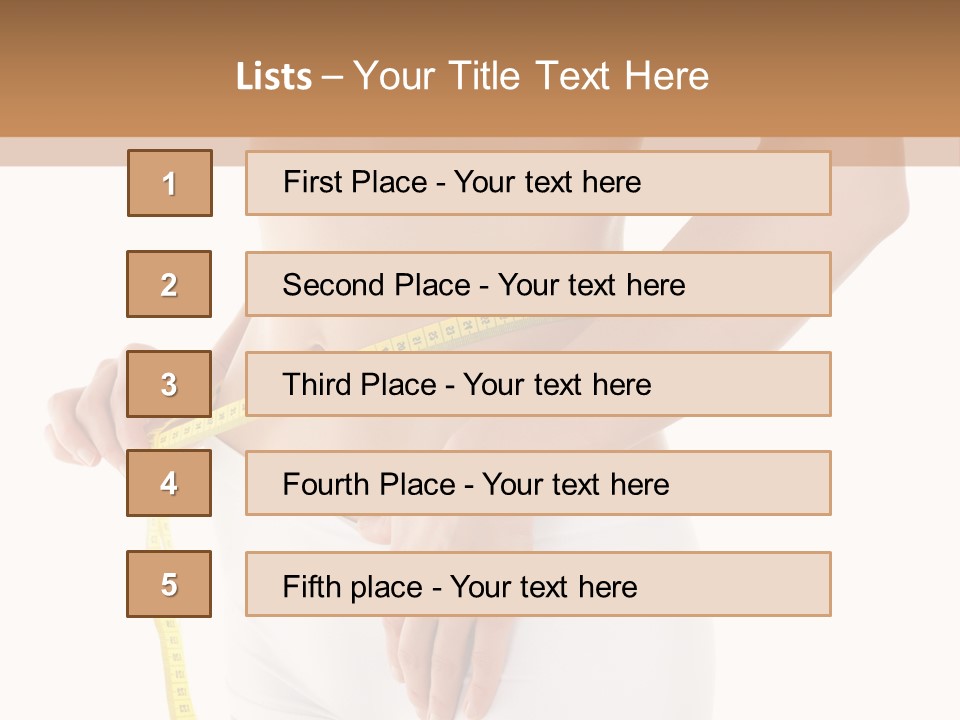 Losing Female Weightloss PowerPoint Template