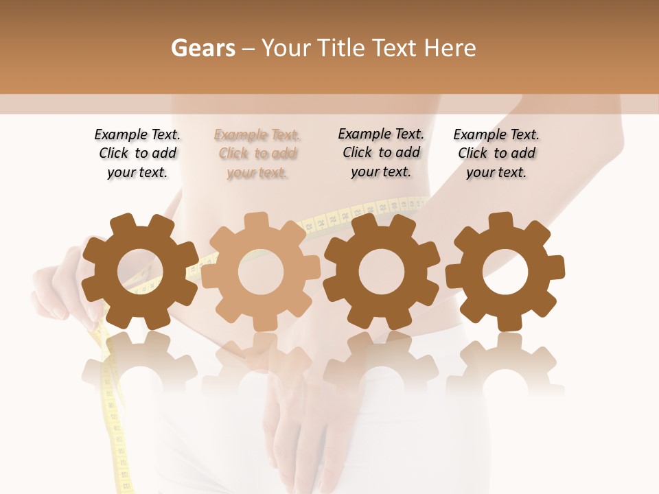 Losing Female Weightloss PowerPoint Template