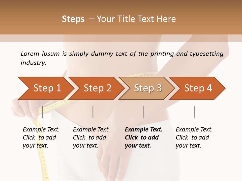 Losing Female Weightloss PowerPoint Template