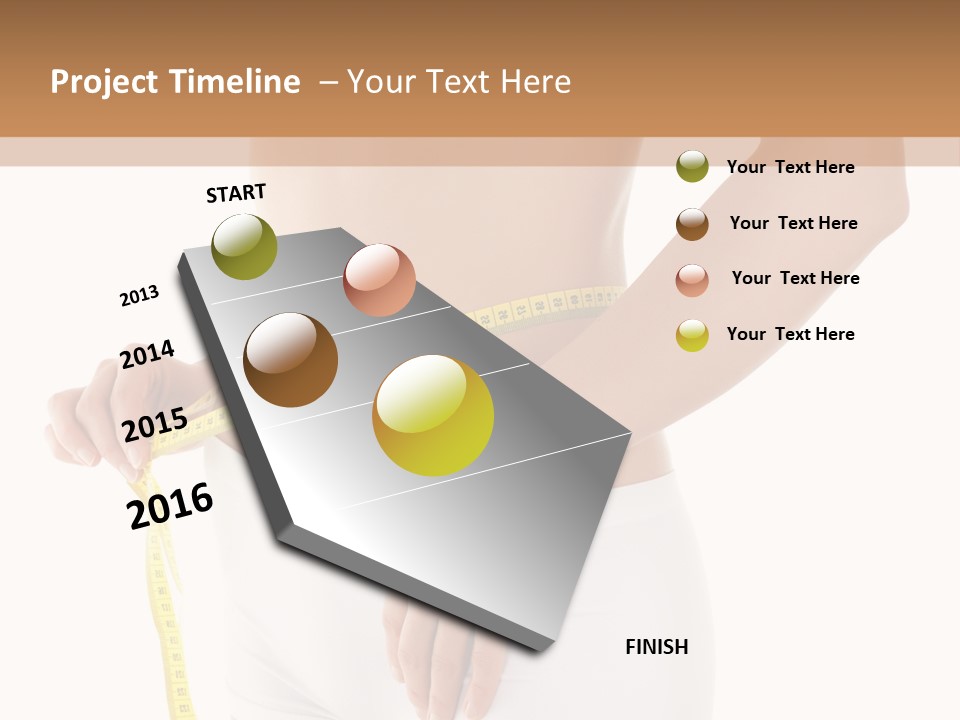 Losing Female Weightloss PowerPoint Template