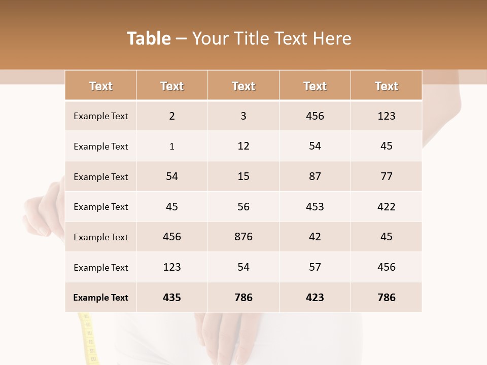 Losing Female Weightloss PowerPoint Template