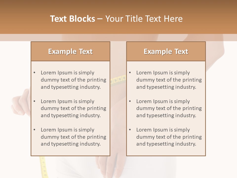 Losing Female Weightloss PowerPoint Template