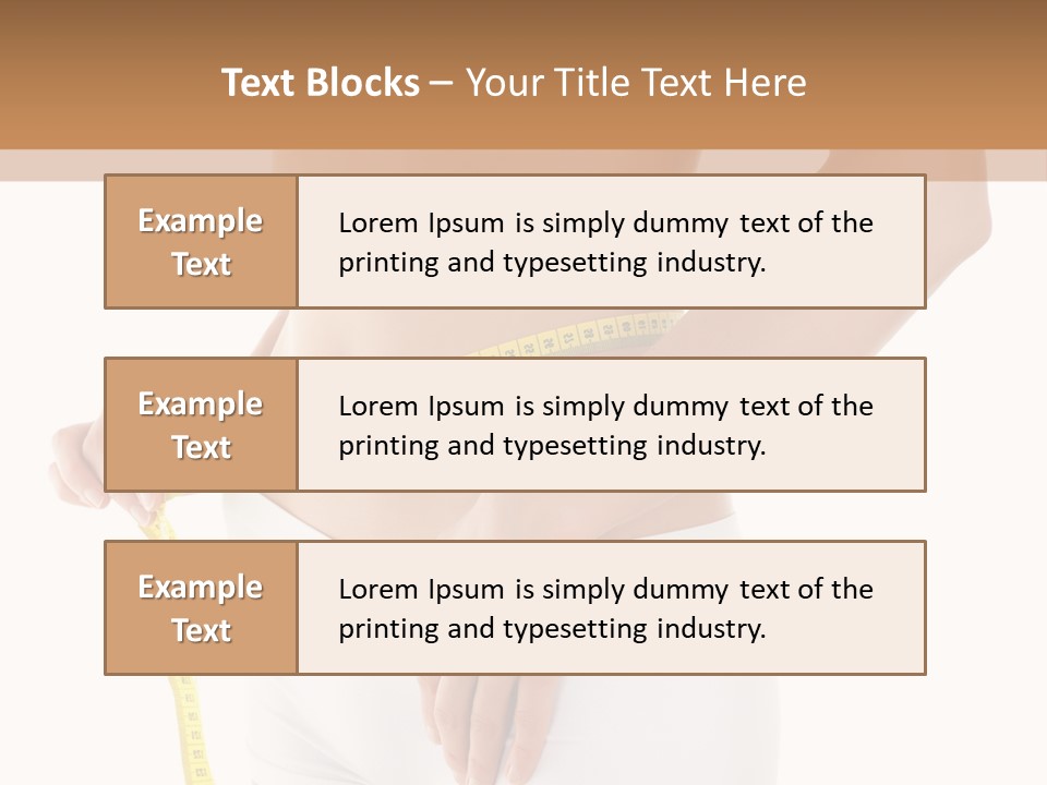 Losing Female Weightloss PowerPoint Template