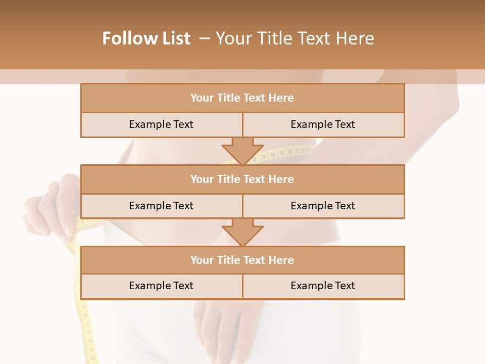Losing Female Weightloss PowerPoint Template