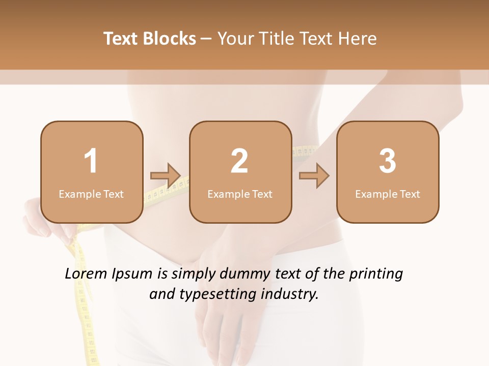 Losing Female Weightloss PowerPoint Template