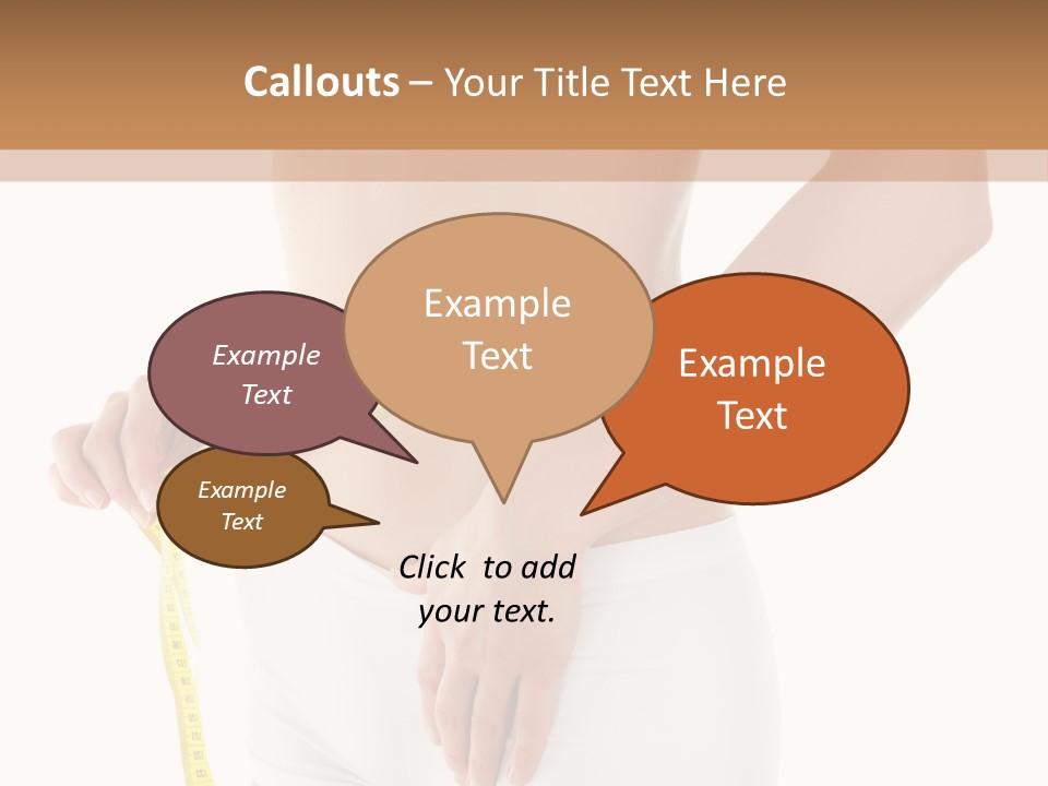 Losing Female Weightloss PowerPoint Template