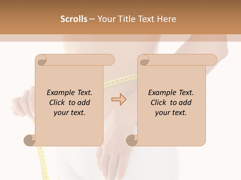 Losing Female Weightloss PowerPoint Template