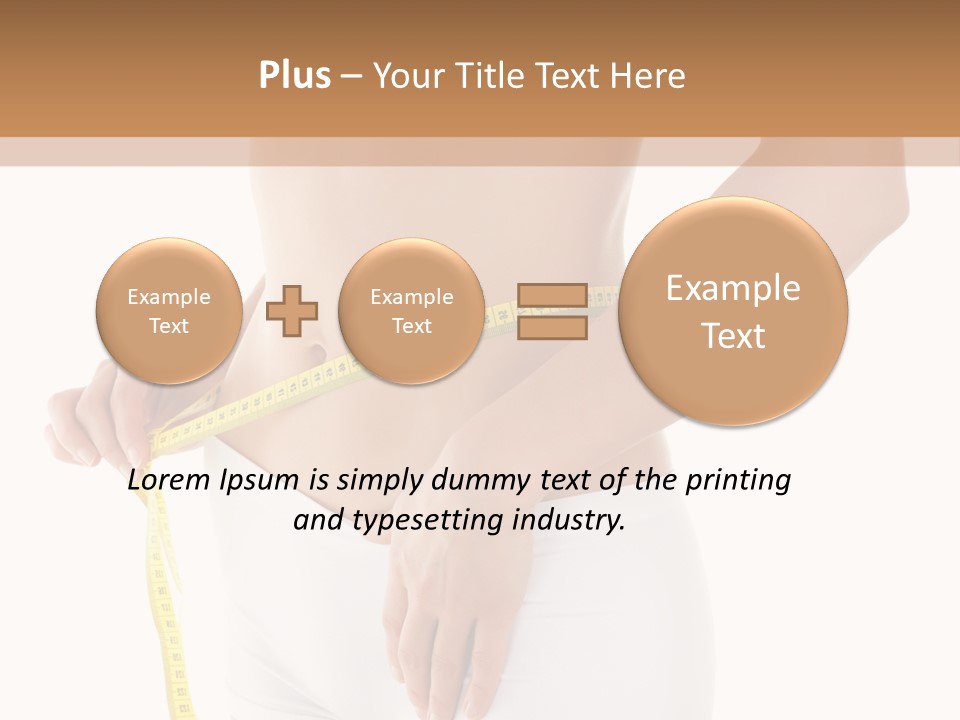 Losing Female Weightloss PowerPoint Template